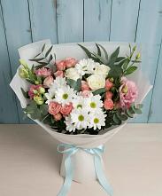 Букет цветов из:  Розы, Лизиантусы и Хризантемы в Мурашах