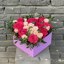 Цветочная композиция из Розы в коробке в Мурашах
