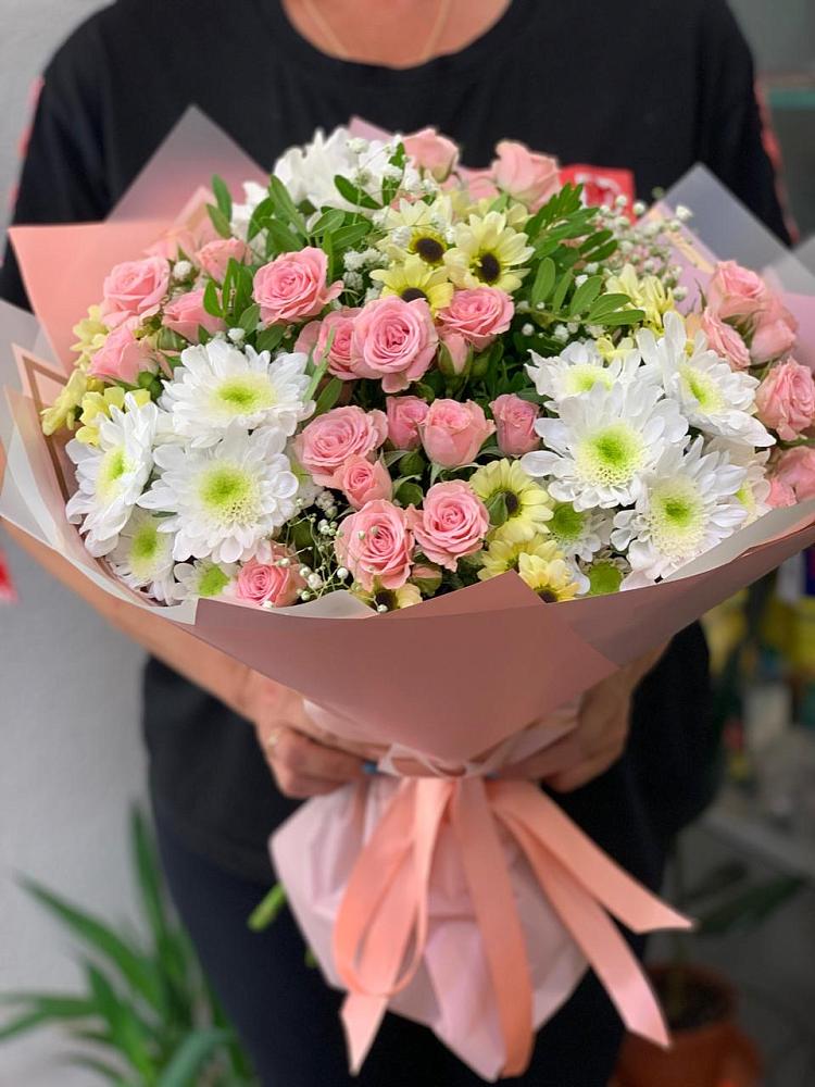Букет цветов из: Розы и Хризантемы в Мурашах