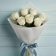 Букет 7 Белых роз Эдлесс Лав #REPLACE_PRED# Мурашах