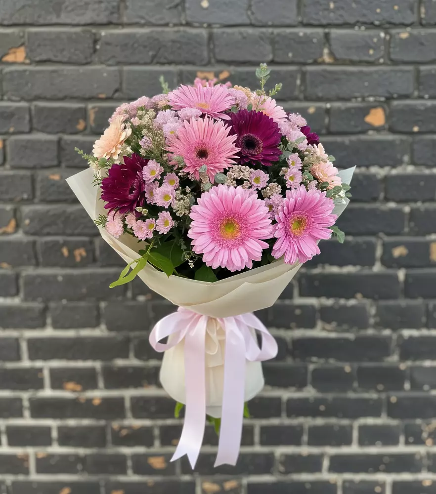 Букет цветов из: Герберы и Хризантемы в Мурашах