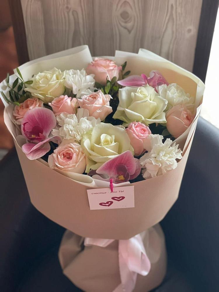 Букет цветов из: Орхидеи, Розы и Гвоздики в Мурашах