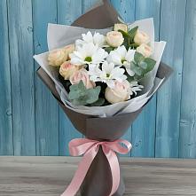 Букет цветов из:  Хризантемы и Розы в Мурашах