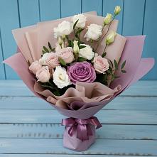 Букет цветов из:  Розы и Лизиантусы в Мурашах
