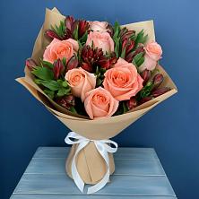 Букет цветов из:  Розы и Альстромерии в Мурашах