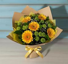 Букет цветов из:  Герберы и Хризантемы в Мурашах