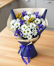 Букет цветов из:  Розы, Ирисы и Хризантемы #REPLACE_PRED# Мурашах