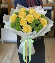 Букет цветов из:  Хризантемы и Розы в Мурашах