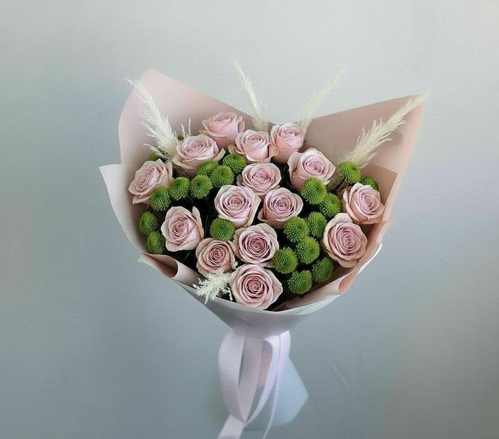 Букет цветов из: Розы и Хризантемы в Мурашах