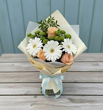 Букет цветов из:  Герберы, Розы и Хризантемы в Мурашах