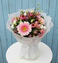 Букет цветов из:  Герберы, Альстромерии и Лизиантусы в Мурашах