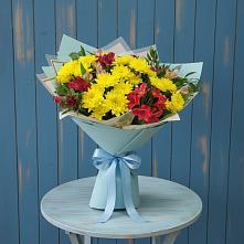 Букет цветов из:  Альстромерии и Хризантемы в Мурашах