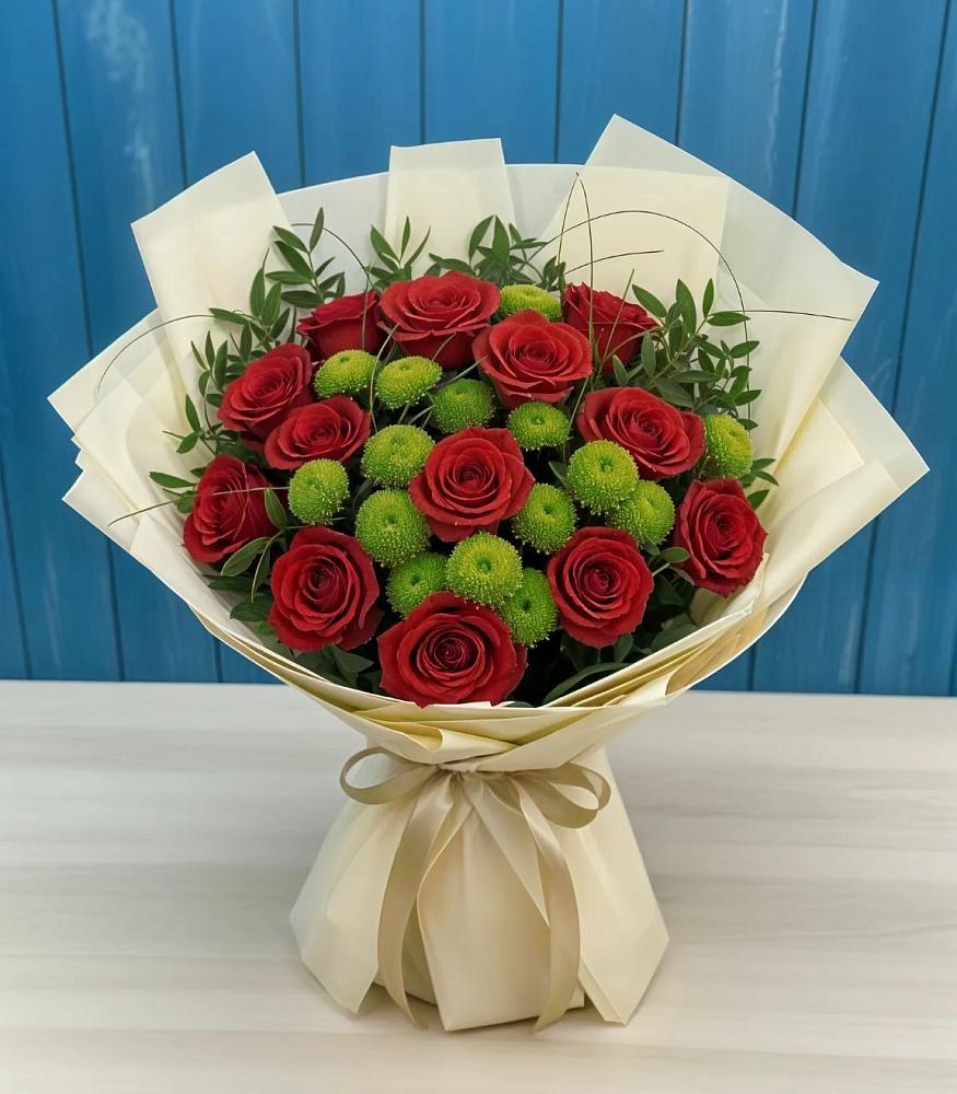 Букет цветов из: Розы и Хризантемы в Мурашах