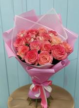 Букет 15 Розовых роз Равель в Мурашах