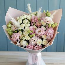 Букет цветов из:  Альстромерии и Розы в Мурашах